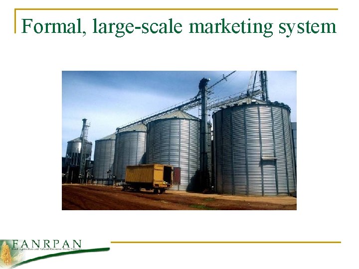 Formal, large-scale marketing system 