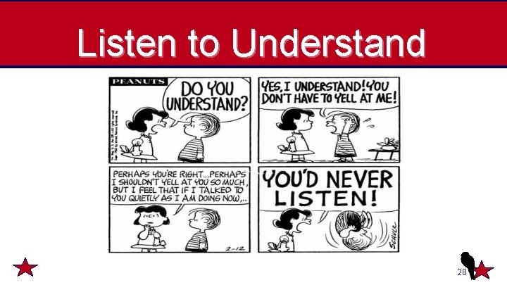 Listen to Understand 28 