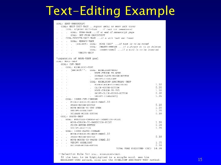 Text-Editing Example 15 