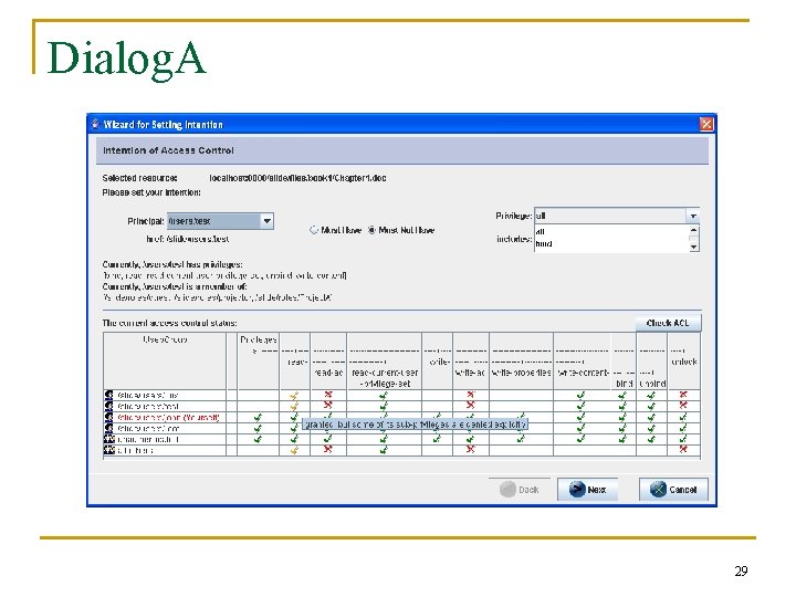 Dialog. A 29 