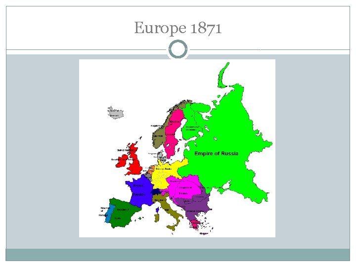 Europe 1871 Europe 1871