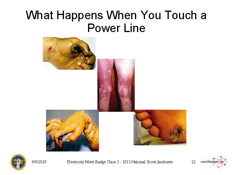 What Happens When You Touch a Power Line 9/9/2020 Electricity Merit Badge Class 3