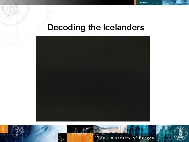 Decoding the Icelanders 