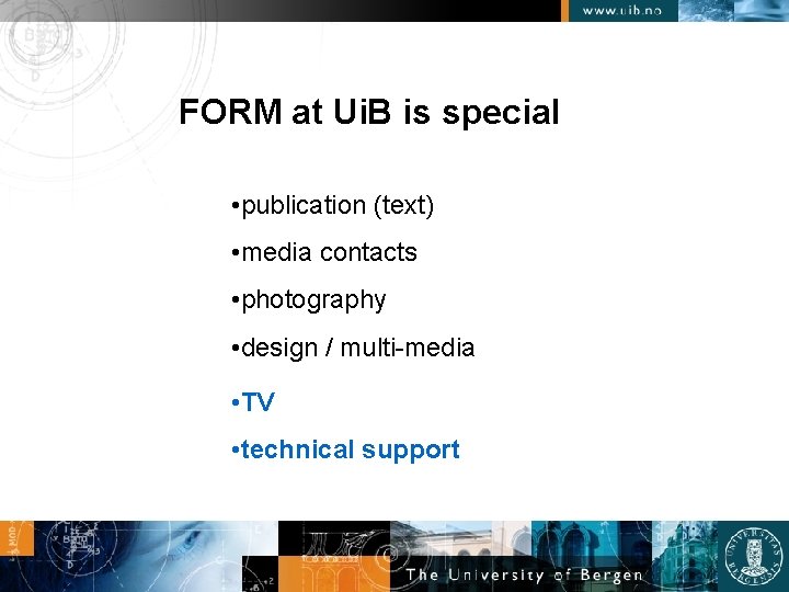 FORM at Ui. B is special • publication (text) • media contacts • photography