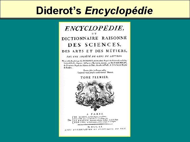 Diderot’s Encyclopédie 