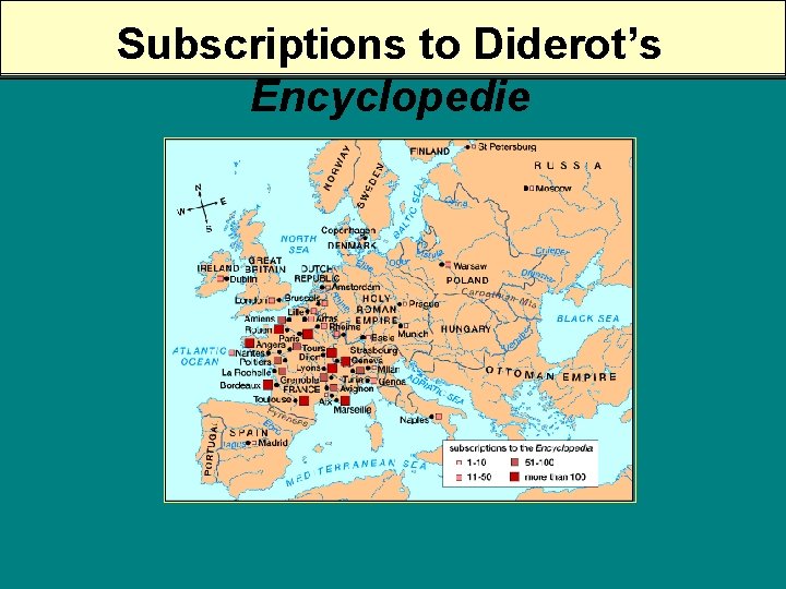 Subscriptions to Diderot’s Encyclopedie 