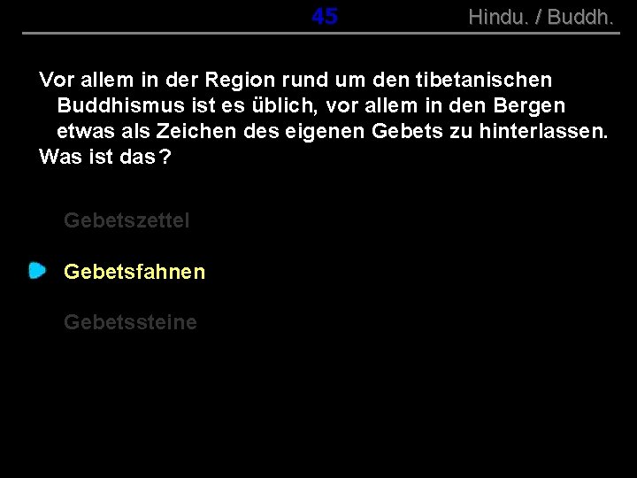 ( B+R-S 13/10 ) 045 Hindu. / Buddh. Vor allem in der Region rund