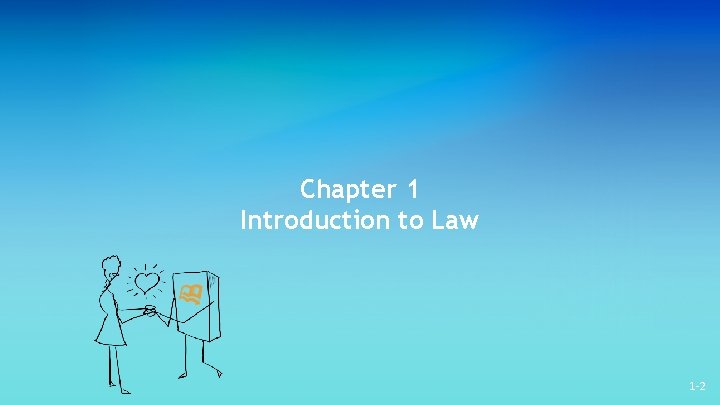Chapter 1 Introduction to Law 1 -2 