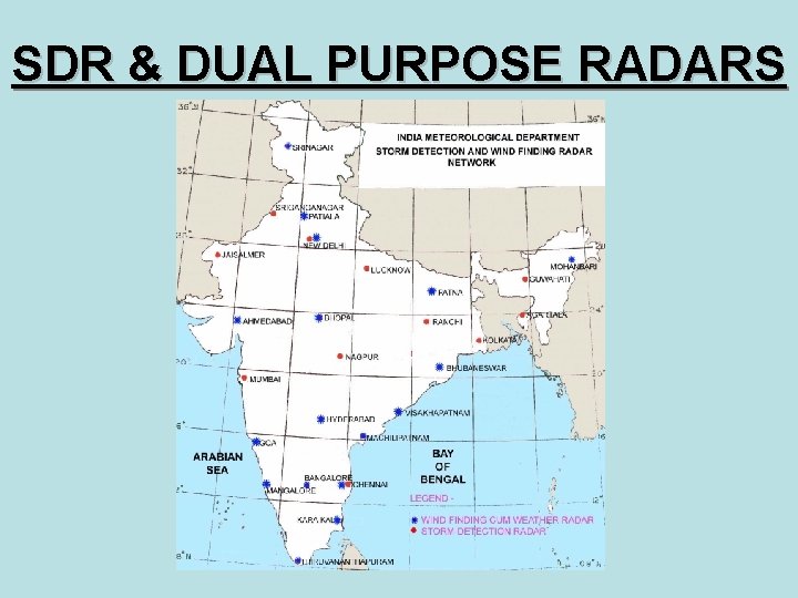 SDR & DUAL PURPOSE RADARS 