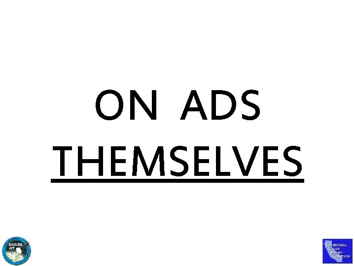 ON ADS THEMSELVES 