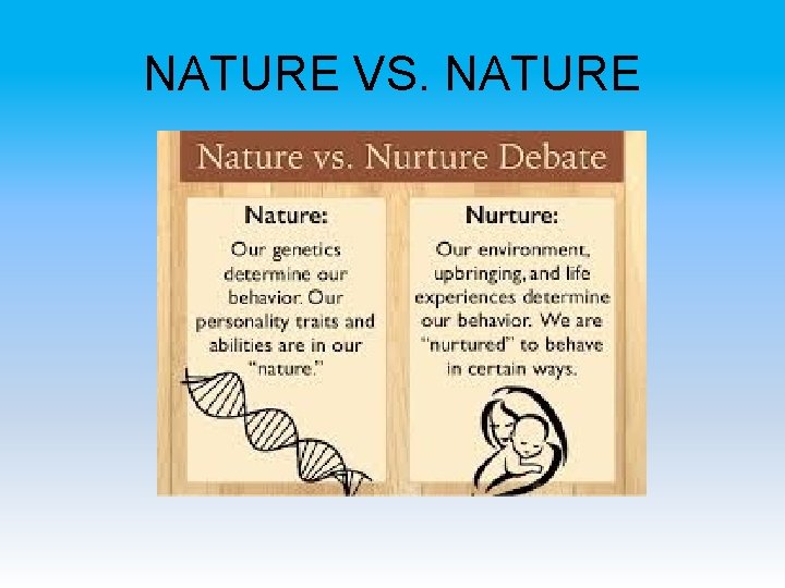 NATURE VS Social Domain Nurture