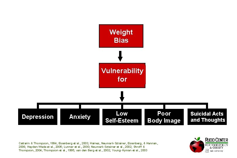Weight Bias Vulnerability for Depression Anxiety Low Self-Esteem Poor Body Image Cattarin & Thompson,