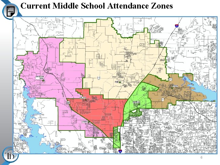 Current Middle School Attendance Zones 6 