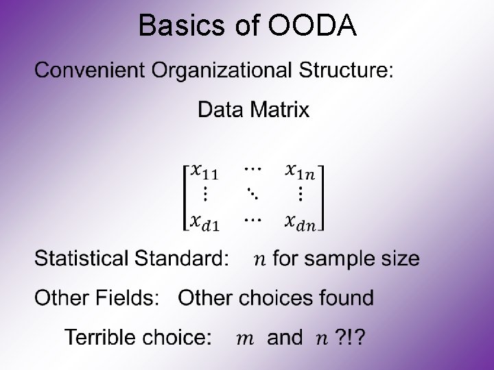 Basics of OODA 