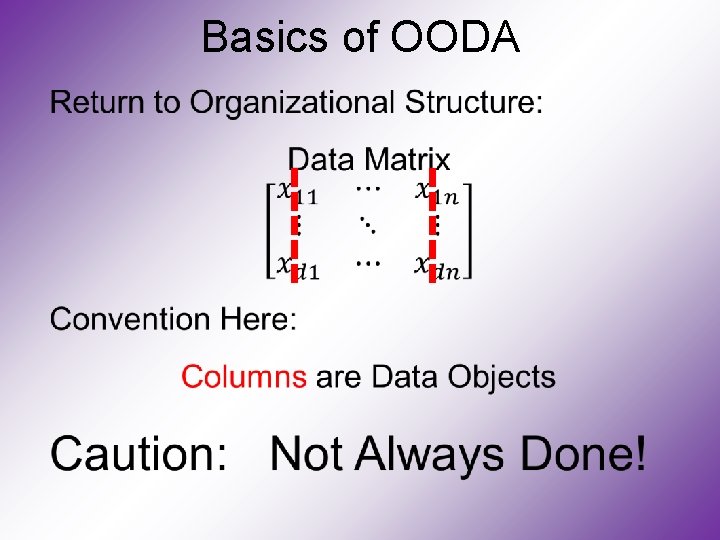 Basics of OODA 