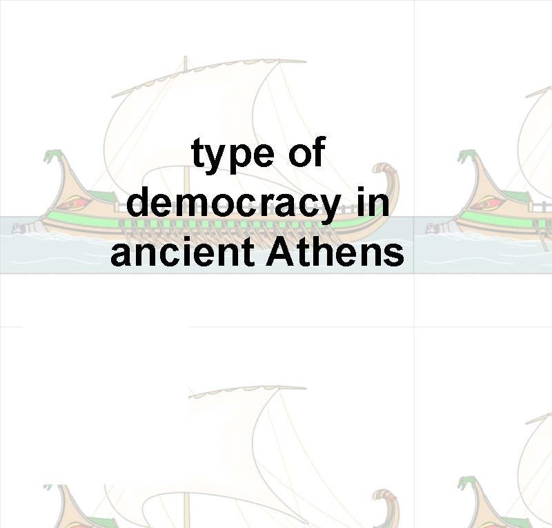 type of democracy in ancient Athens 