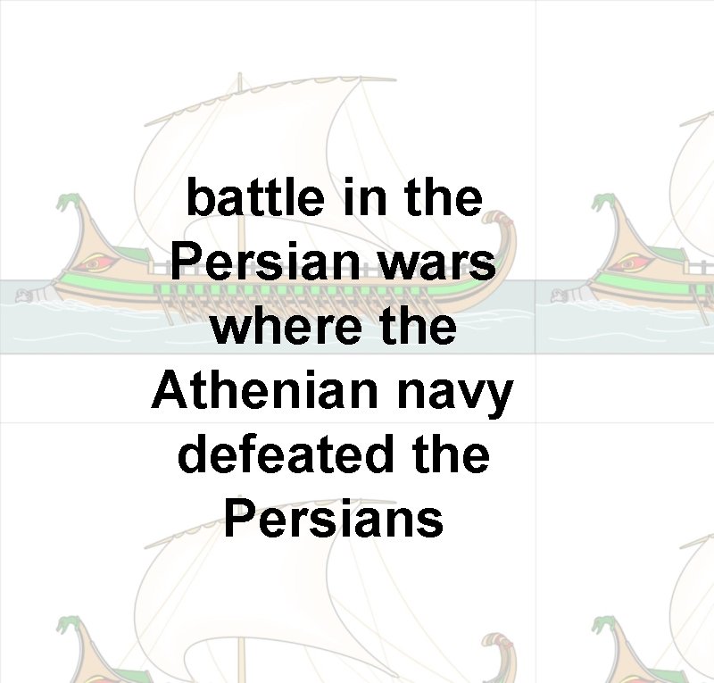 battle in the Persian wars where the Athenian navy defeated the Persians 