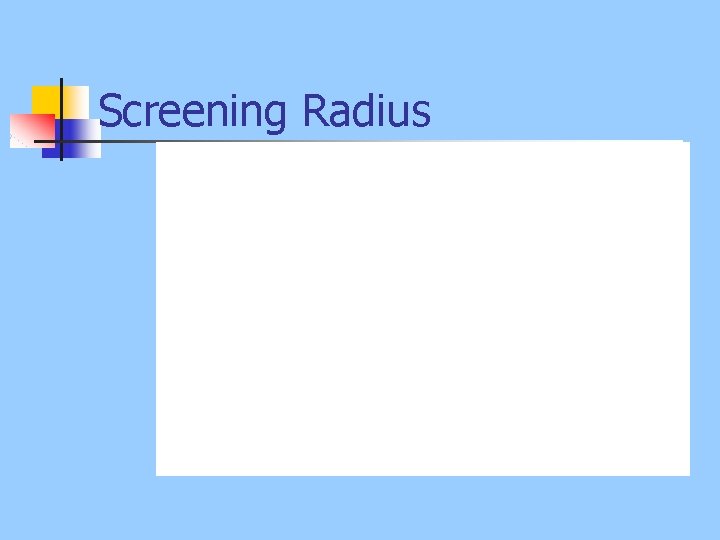 Screening Radius 