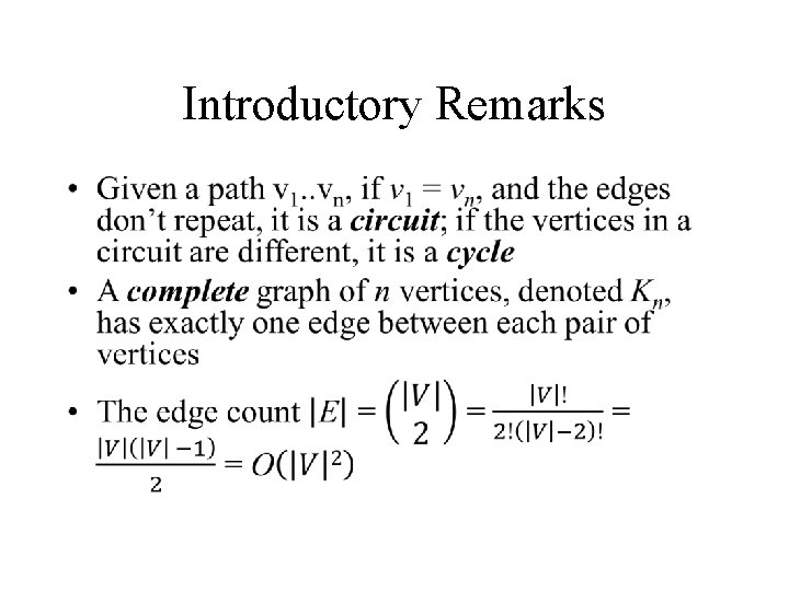 Introductory Remarks • 