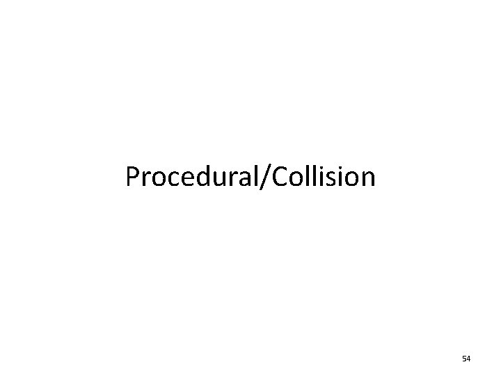 Procedural/Collision 54 