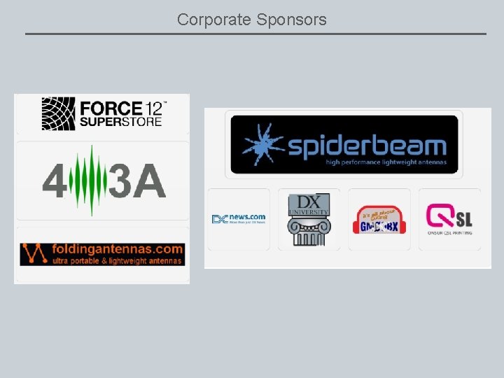 Corporate Sponsors 