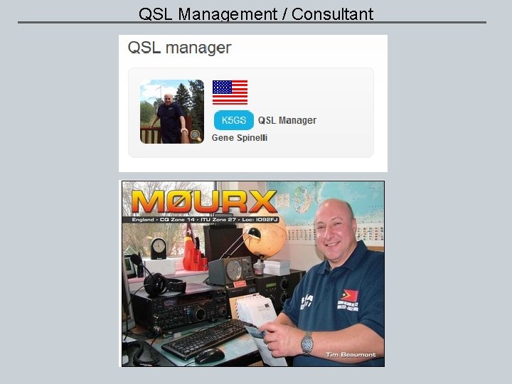 QSL Management / Consultant 