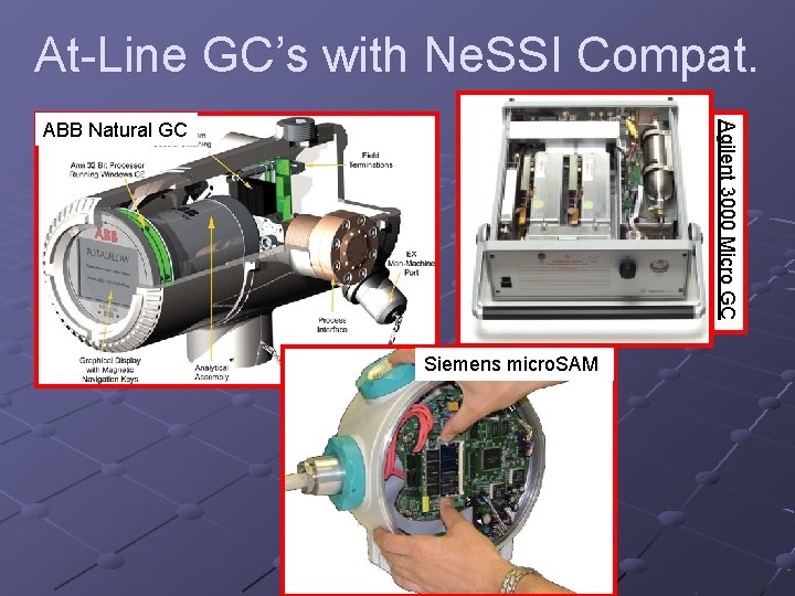 At-Line GC’s with Ne. SSI Compat. Agilent 3000 Micro GC ABB Natural GC Siemens