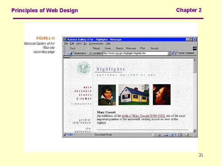 Principles of Web Design Chapter 2 21 
