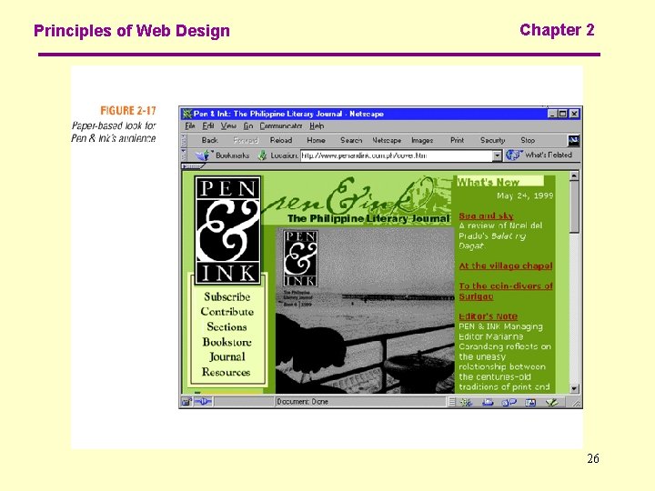 Principles of Web Design Chapter 2 26 