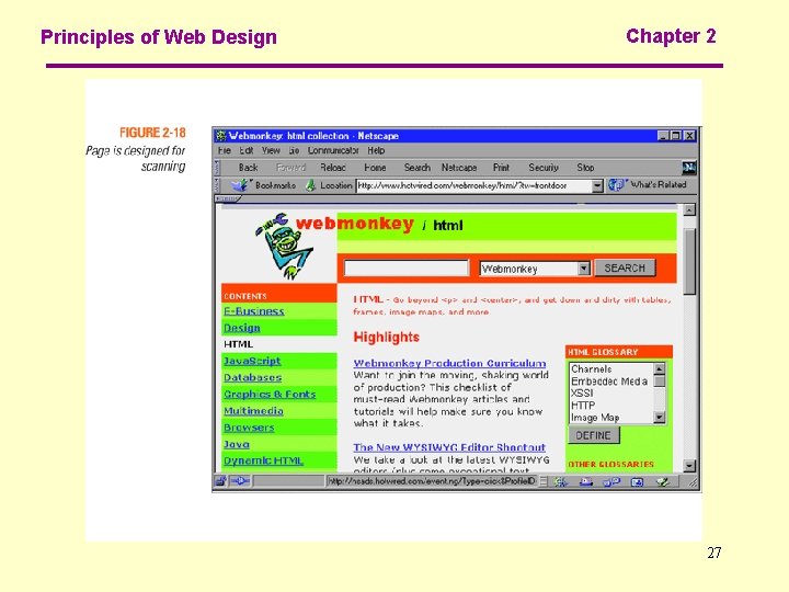 Principles of Web Design Chapter 2 27 