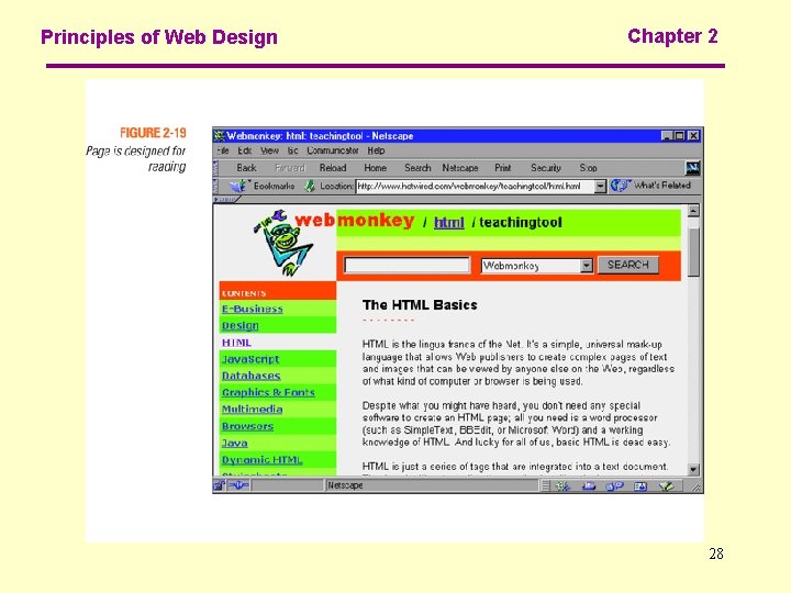 Principles of Web Design Chapter 2 28 