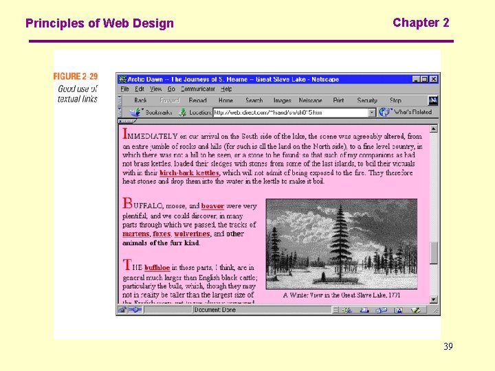 Principles of Web Design Chapter 2 39 