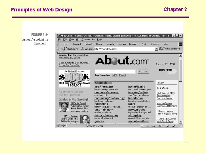 Principles of Web Design Chapter 2 44 