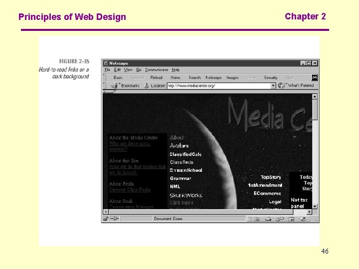 Principles of Web Design Chapter 2 46 