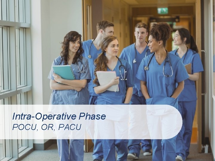 Intra-Operative Phase POCU, OR, PACU 