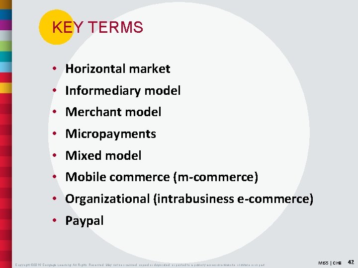 KEY TERMS • Horizontal market • Informediary model • Merchant model • Micropayments •