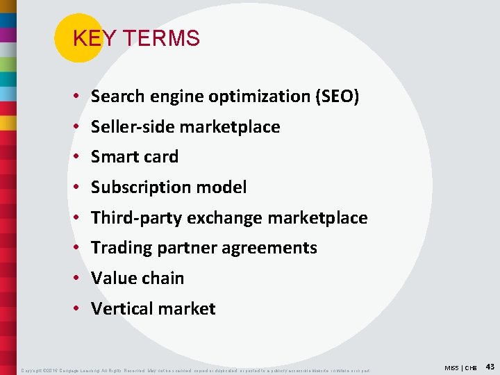 KEY TERMS • Search engine optimization (SEO) • Seller-side marketplace • Smart card •