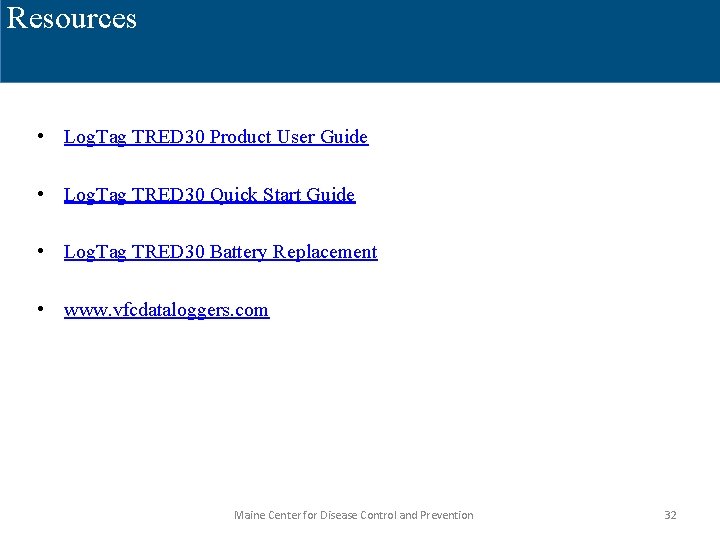 Resources • Log. Tag TRED 30 Product User Guide • Log. Tag TRED 30