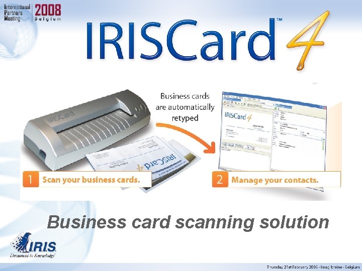 Business card scanning solution 