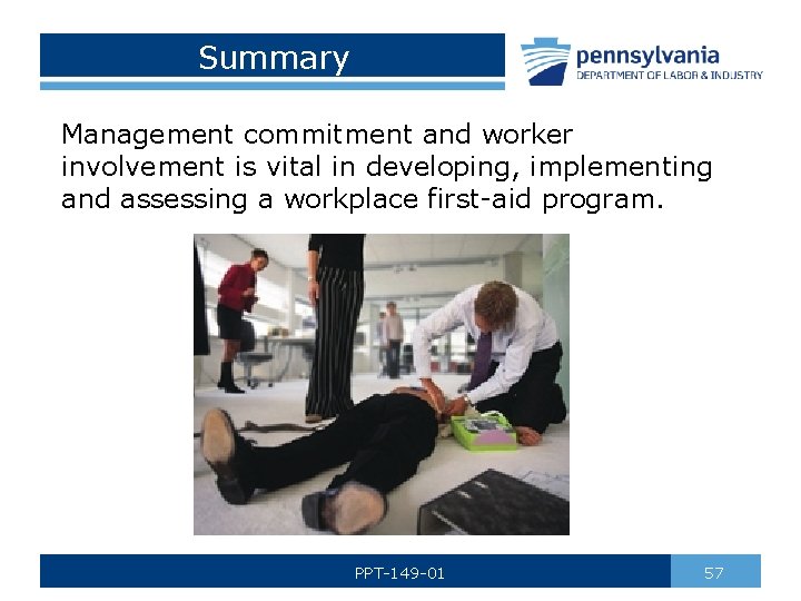 Summary Management commitment and worker involvement is vital in developing, implementing and assessing a