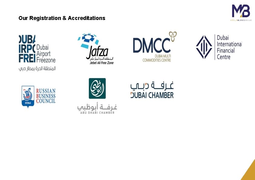 Our Registration & Accreditations 