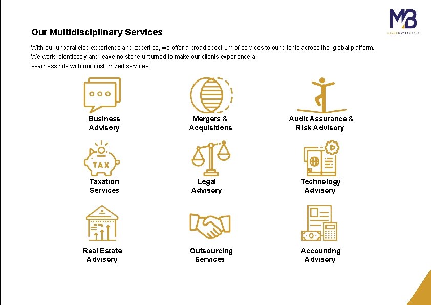 Our Multidisciplinary Services With our unparalleled experience and expertise, we offer a broad spectrum