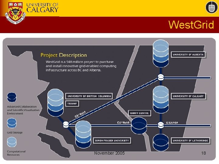 West. Grid November 2005 Copyright © 2005 Department of Computer Science 18 