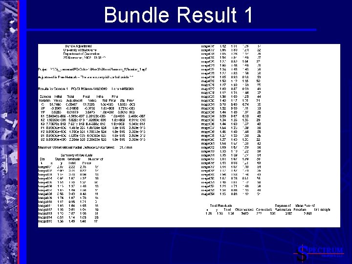 Bundle Result 1 PECTRUM MAPPING, LLC 