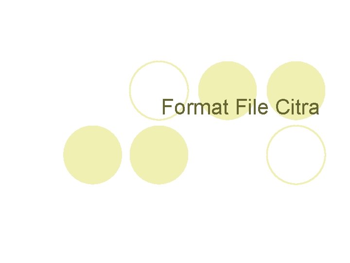 Format File Citra 