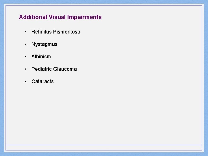 Visual Impairment By Marla Leland Roberta Grubman and