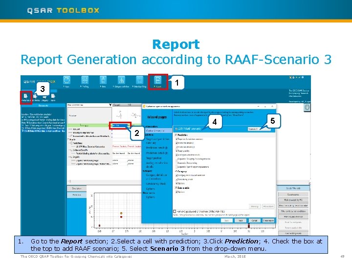 Report Generation according to RAAF-Scenario 3 1 3 5 4 2 1. Go to