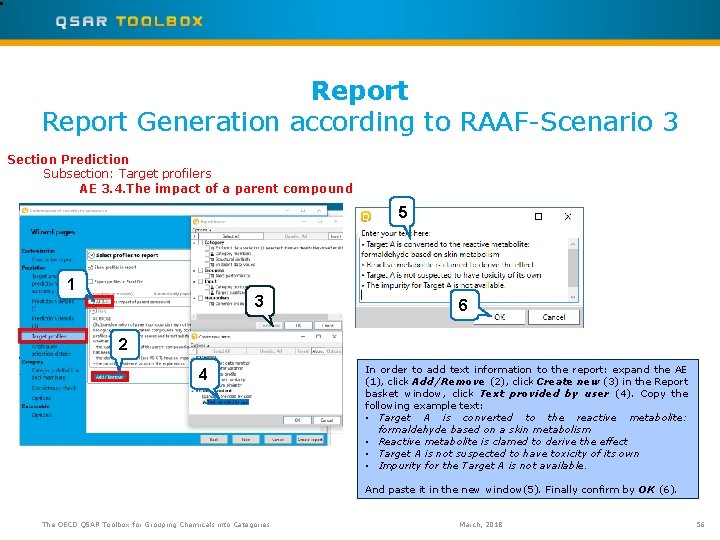 Report Generation according to RAAF-Scenario 3 Section Prediction Subsection: Target profilers AE 3. 4.