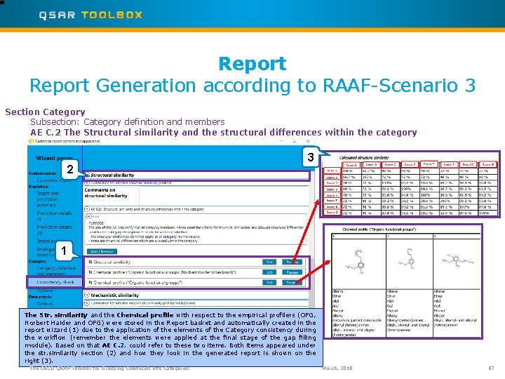 Report Generation according to RAAF-Scenario 3 Section Category Subsection: Category definition and members AE