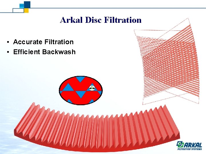 Arkal Disc Filtration • Accurate Filtration • Efficient Backwash 